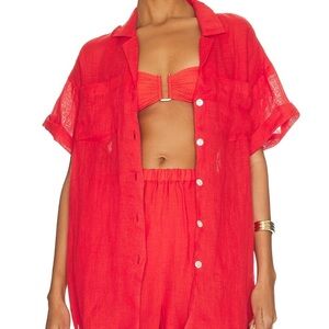 Vitamin A Tallows Linen Shirt & Short